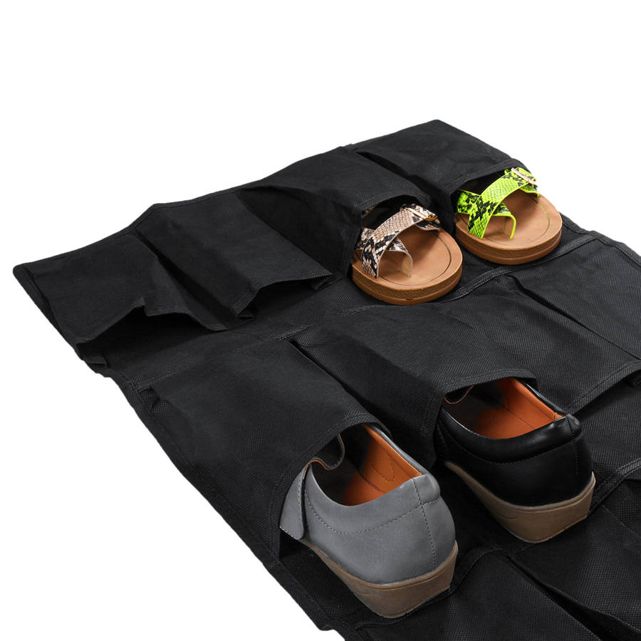 24 Plaid Over Door Hanging Bag Box Shoe Rack Hanger Storage Tidy Organizer Bag