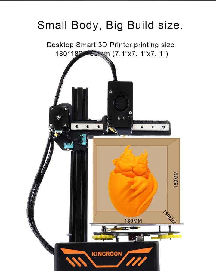 KINGROON KP3S 3.0 3D Printer High Precision Printing Upgraded DIY 3d printer Kit Touch Screen Pringting Size 180*180*180mm