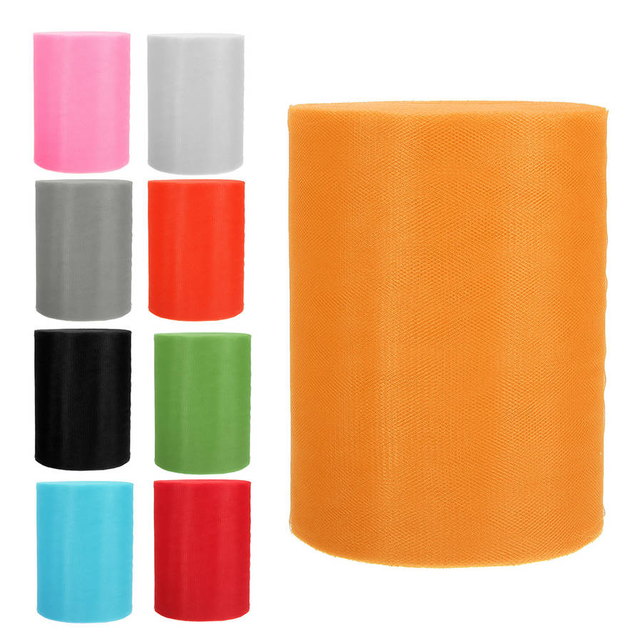 CAMTOA 100 Yard Tulle Roll Sequin Tulle Tutu Trim Craft Wedding DIY Decoration