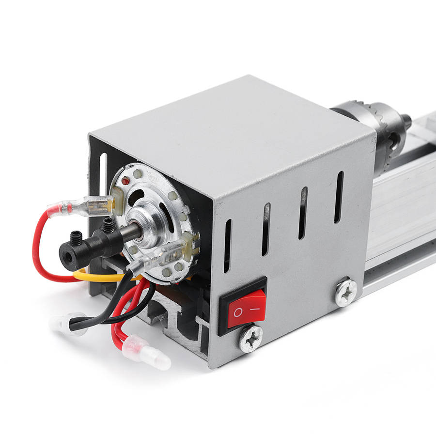 Mini Lathe Beads Machine Woodworking DIY Lathe Polishing Cutting Drill Wood Lathe Machine