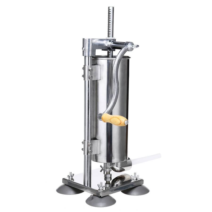 New Vertical Sucker 4L Stainless Steel Sausage Filler Sausage Maker Sausage Syringe Meat Tool