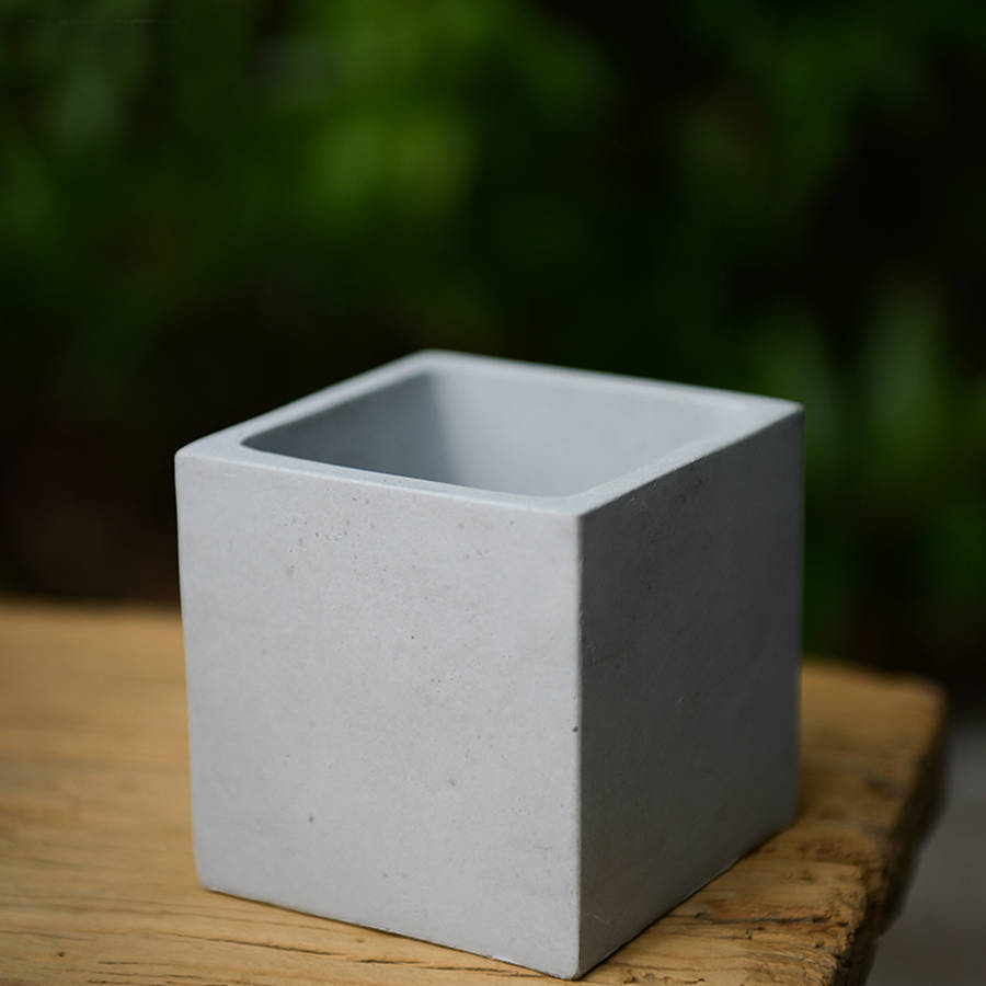 Cube Silicone Mold Diy Concrete Flower Pot Garden Planter Vase Mould Craft Handmade Tool