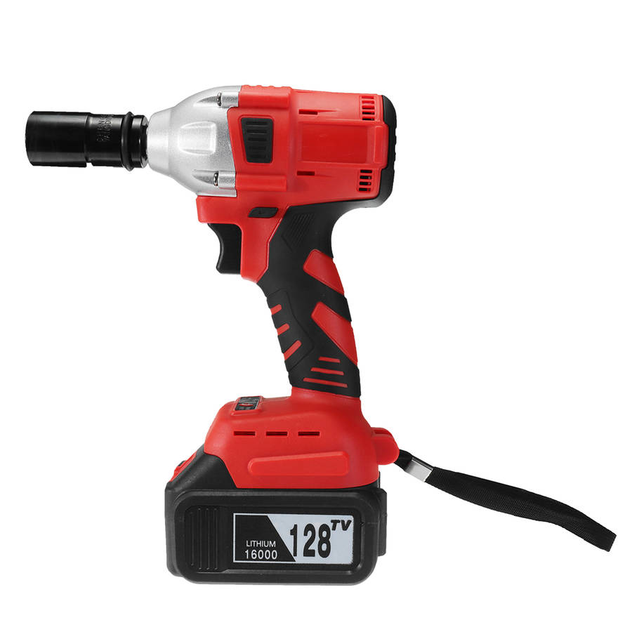 New 320N/M Brushless Electric Impact Wrench Socket Wrench with Lithium Battery & Charger