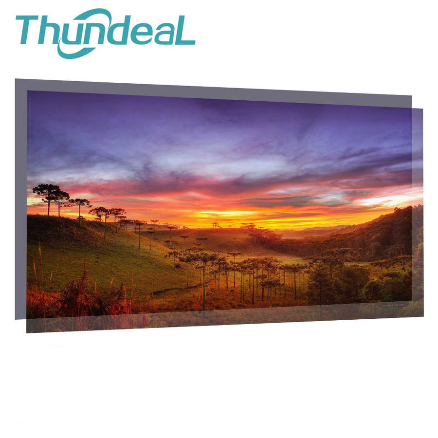 Thundeal 100-Inch/120-Inch High Brightness Reflective Grey Projector Screen 16: