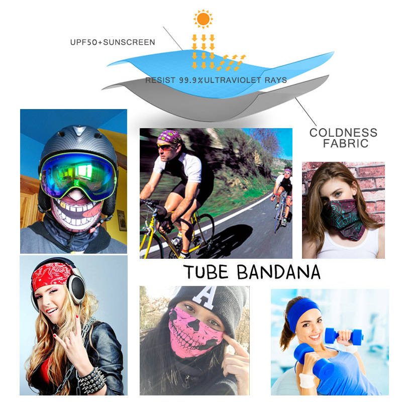 Animal Series-Sun Dust Bandanas,Face Scarf Cover Mask,Sun Protection Neck Gaiter for Fishing Motorcycling Running