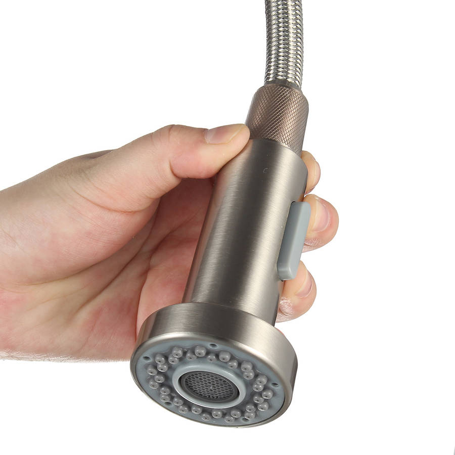 kitchen faucet swivel spout single handle sink pull down spray mixer tap