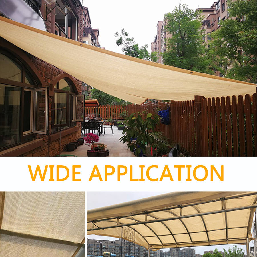 Shade Sail 95% UV Block Top Cover for Outdoor Patio Garden Backyard Awnings for Patio