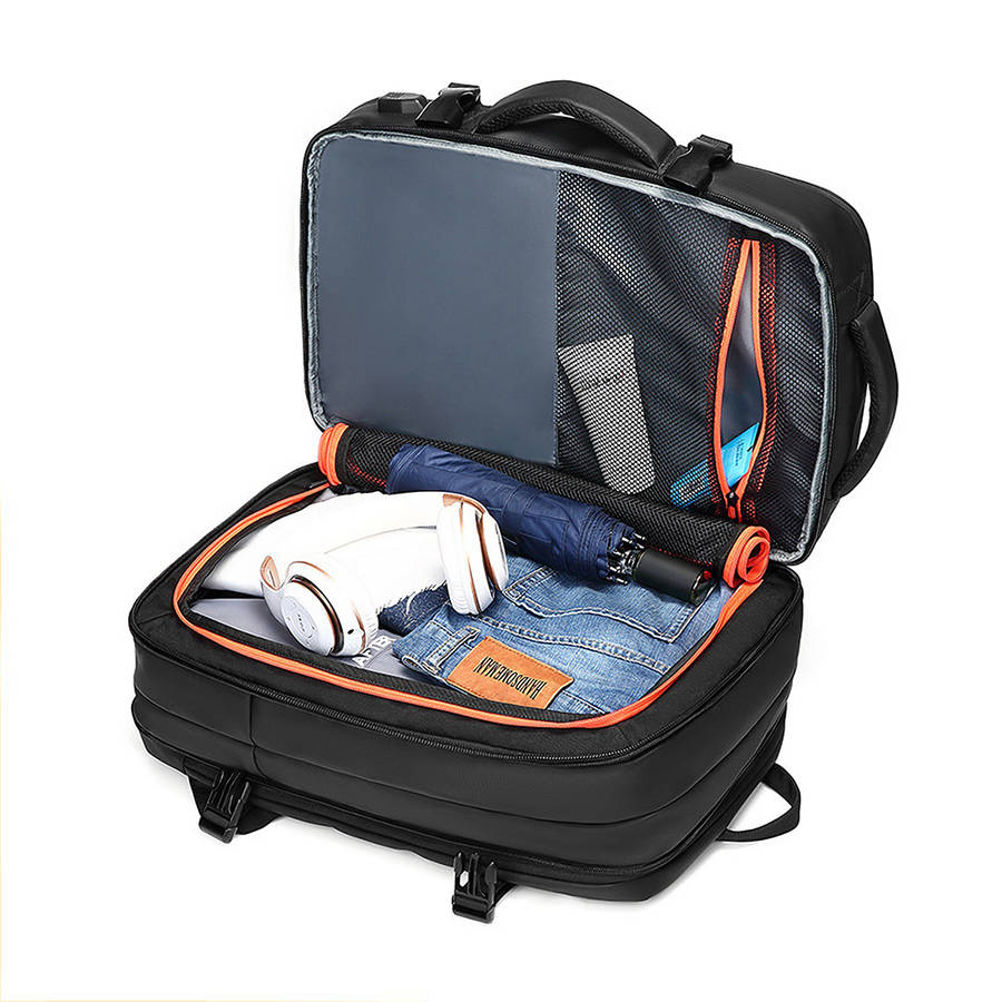 EURCOOL XN-1962 Business Backpack Laptop Bag with USB Charging Travel Shoulders Storage Bag Waterpro