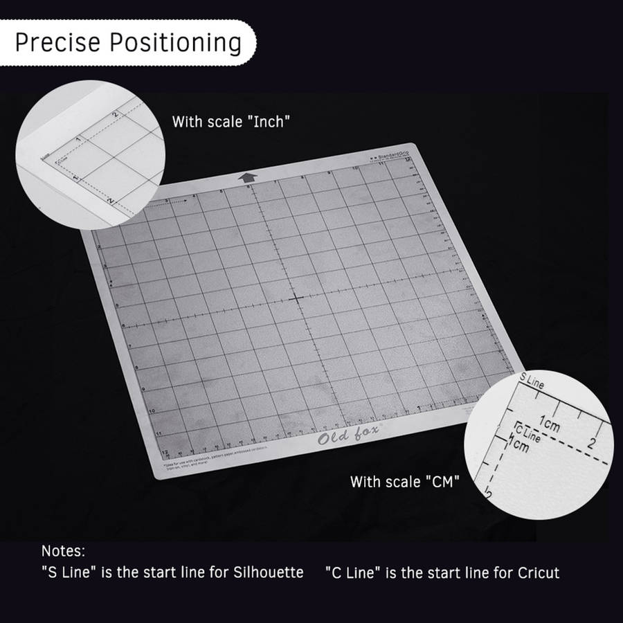 3pcs 12 Inch Replacement Cutting Mat Transparent Adhesive Grid for Silhouette Cameo