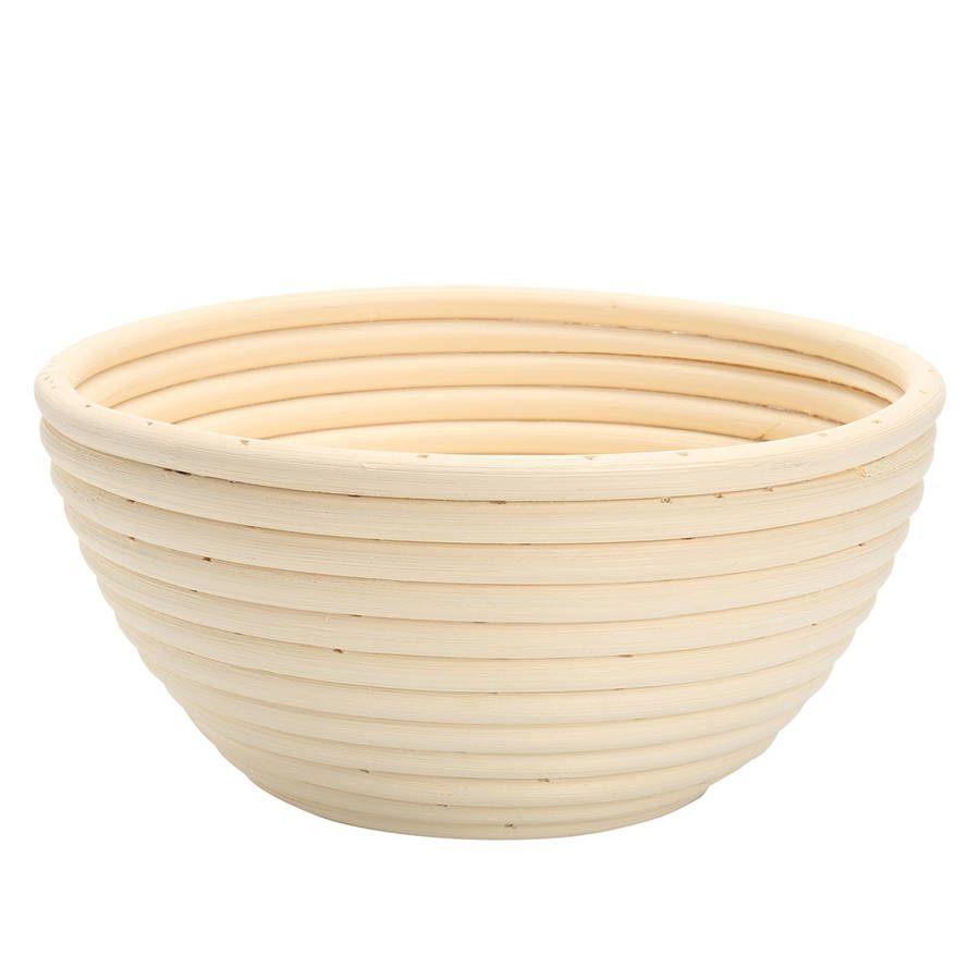 Round Banneton Brotform Rattan Basket Bread Dough Proofing Rising Loaf Proving 4 Sizes (Size #3)