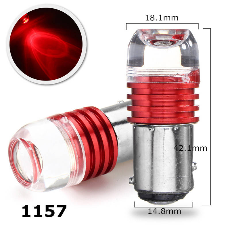 1156 1157 7443 3LED Car Red Turn Lights Bulb Tail Brake Strobe Lamp Bulb