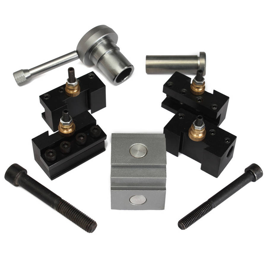 Mini Quick Change Tool Post Holder Kit Set For Table Hobby Lathes