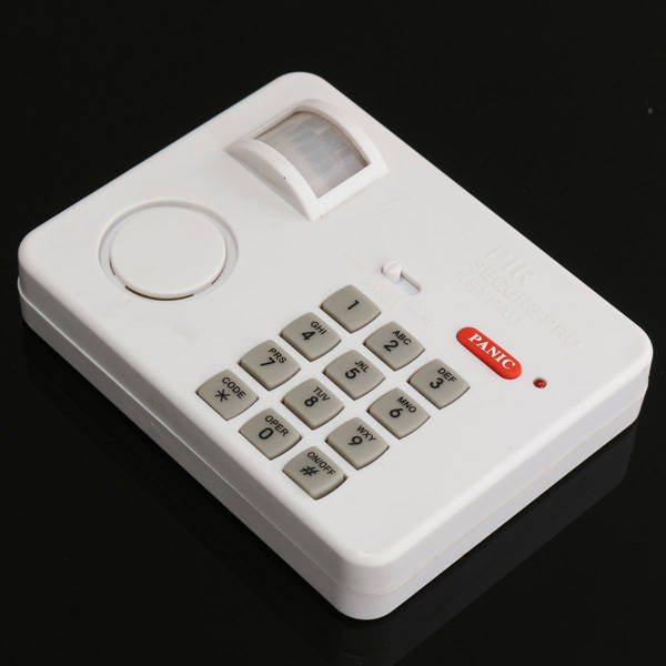 New PIR Wireless Motion Sensor Alarm with Security Keypad for Home Door Garage Shed