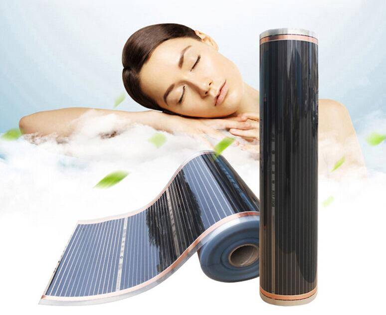 220V 50cm Width Healthy Floor Heating Infrared Underfloor Heating Carbon Film Heater Electric Floor Warming Mat