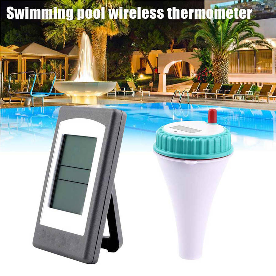 Solar Powered Digital Wireless Swimming Pool Thermometer SPA Floating Temperature Meter with 3 Chann