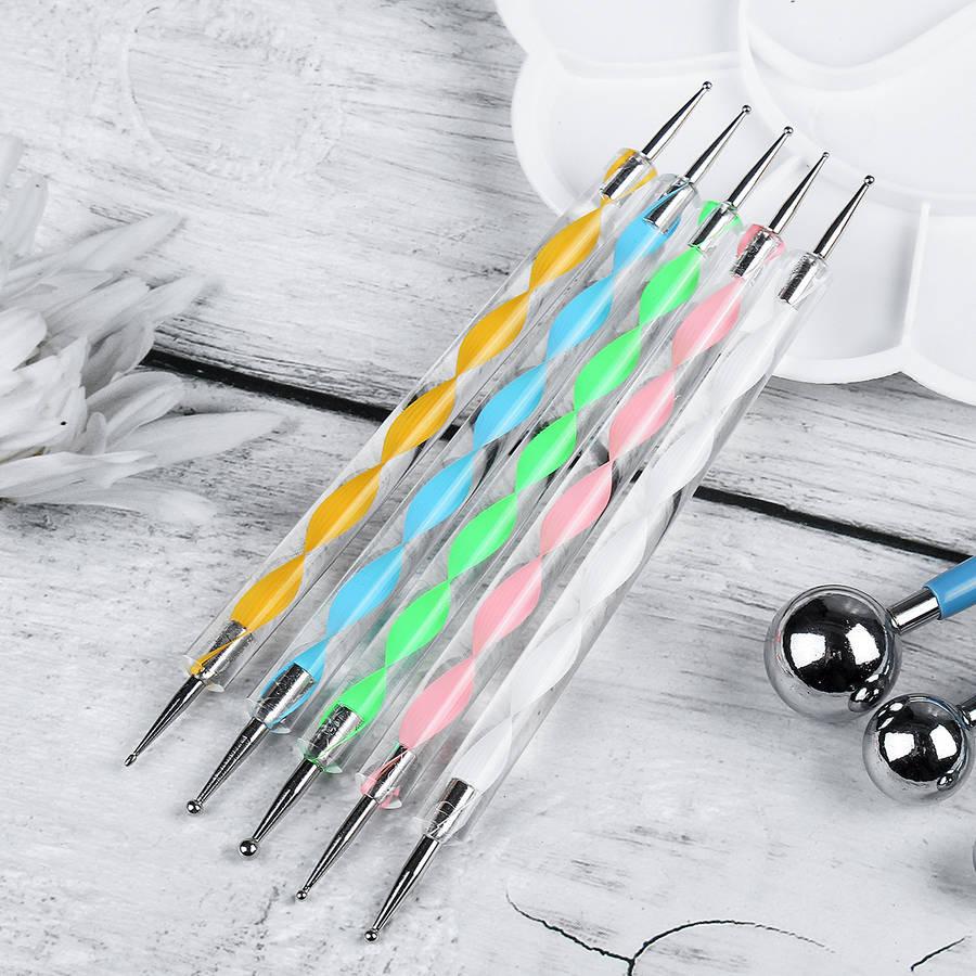 40Pcs Mandala Dotting Tools Set Rock Painting Kit Nail Art Pen Paint