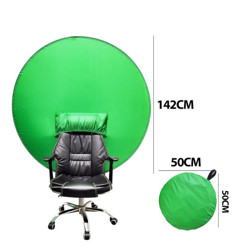 142cm Portable Green Backdrop Background Screen for Video Photography Studio YouTube Game Live Broadcast