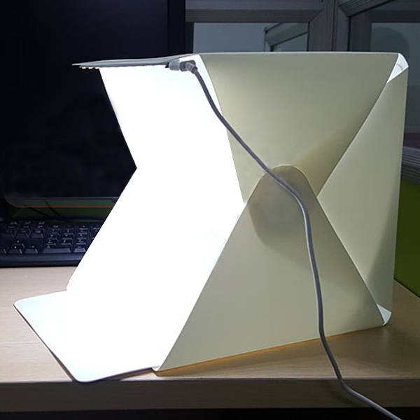 New Portable 240x230x226mm Photography Studio Softbox Folding Light Box LED Ligh