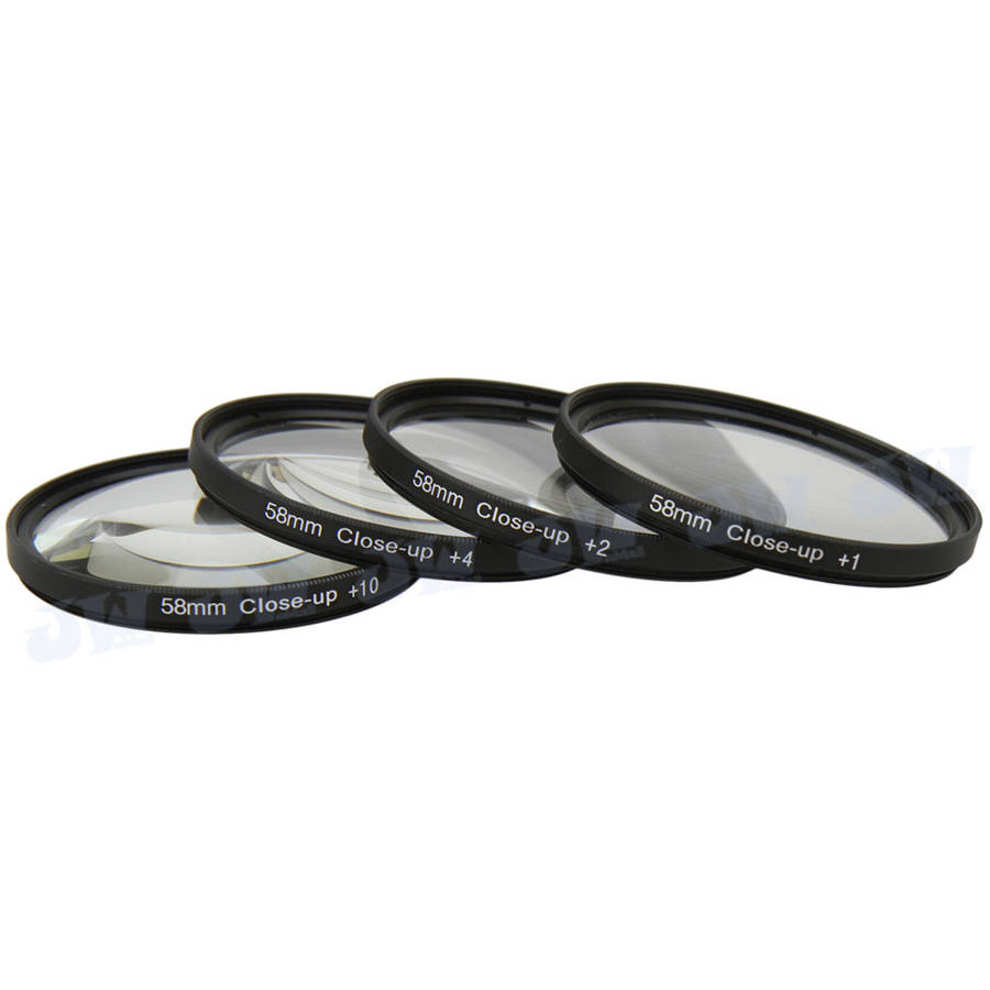 Universal 58Mm Macro Close Up Filter Lens Kit +1 +2 +4 +10 For 58Mm Camera Lens