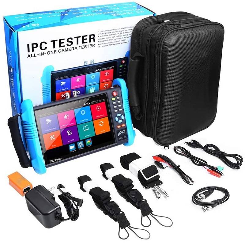 IPC9800Plus+ 7 Inch IP CCTV Tester Monitor Analog CVBS Camera Tester H.265 4K Video Testing Support