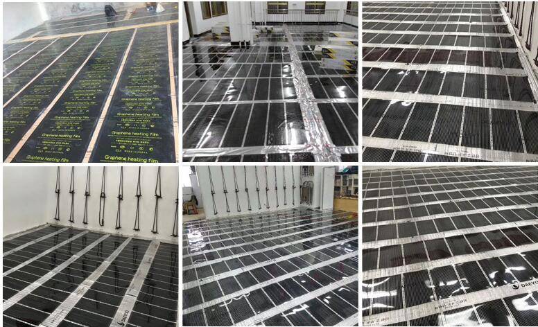 220V 50cm Width Healthy Floor Heating Infrared Underfloor Heating Carbon Film Heater Electric Floor Warming Mat