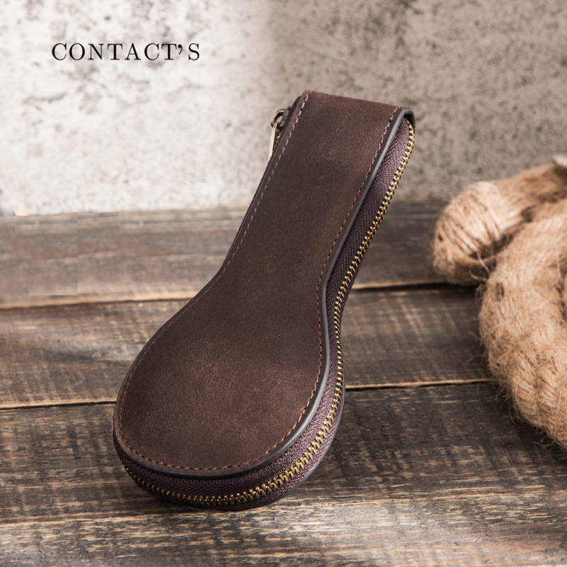 men genuine leather retro travel watch bag fashion creative watch storage bag