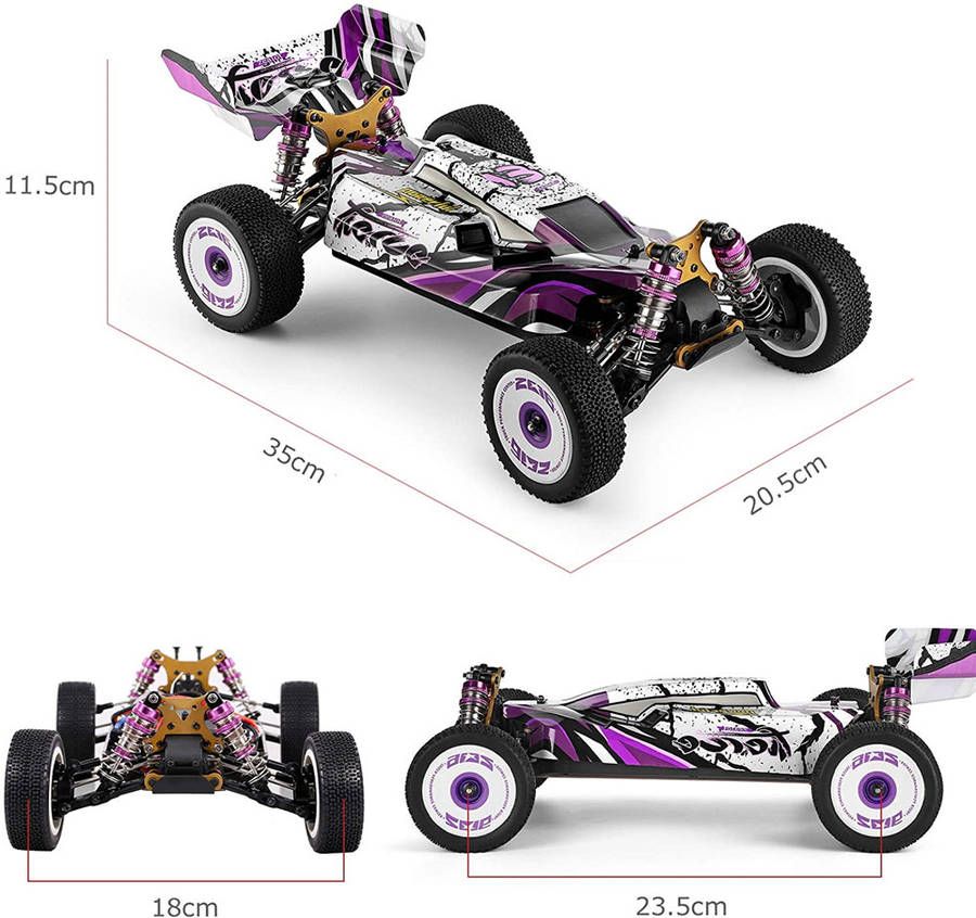 Wltoys 124019 Several 2200mAh Battery RTR 1/12 2.4G 4WD 60km/h Metal Chassis RC Car Vehicles Models Kids Toys