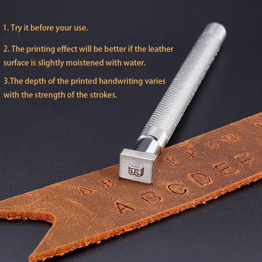 DIY Leather Seal Engraving Craft Tool Steel Alphabet Number Stamp Leather Craft Stamps Metal Printing Mold Engraving Set
