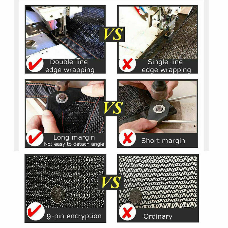 Patio Sun Shade Sail Sun Folding 90% UV Block Screen Awning Canopy Playground Outdoor Garden Patio Sunscreen