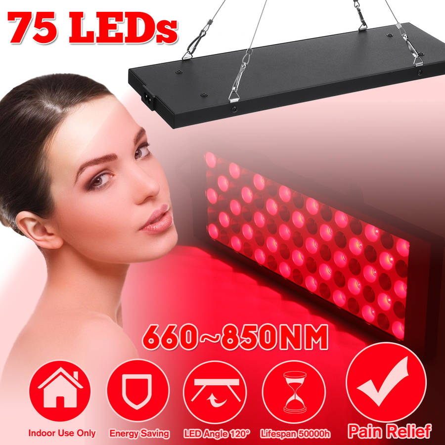 Anti Aging 75 LEDs Red Light Therapy Infrared LED Light Therapy Full Body Red LED Grow Therapy Light