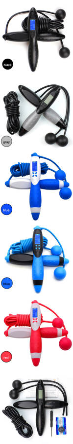 3M Jump Ropes With LCD Electronic Counting Skip Rope Outdoor Fitness Equipment Cordless Rope Skipping Accessories