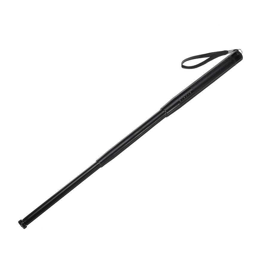 Telescopic Steel Stick Rod Safe Walking Security Emergency Portable 3 Sections Rod (Color Silver)