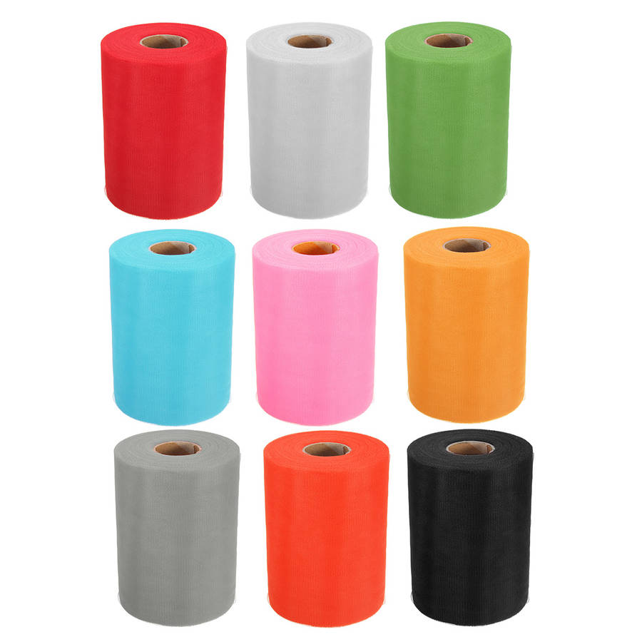 CAMTOA 100 Yard Tulle Roll Sequin Tulle Tutu Trim Craft Wedding DIY Decoration