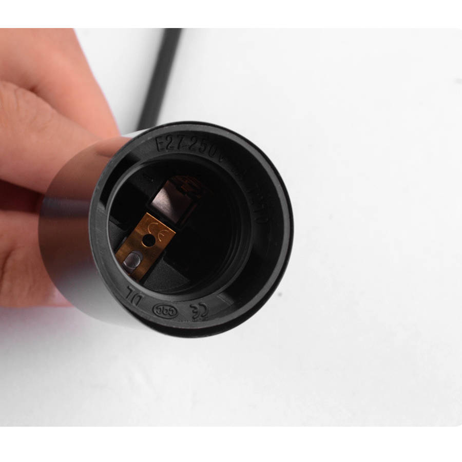 E27 1/2/3/4/5/6/7/8 Heads 1.2M Ethereal Glow Shade Ceiling Chandelier Light Black Wire Pendant Hanging Lampholder 110V-220V