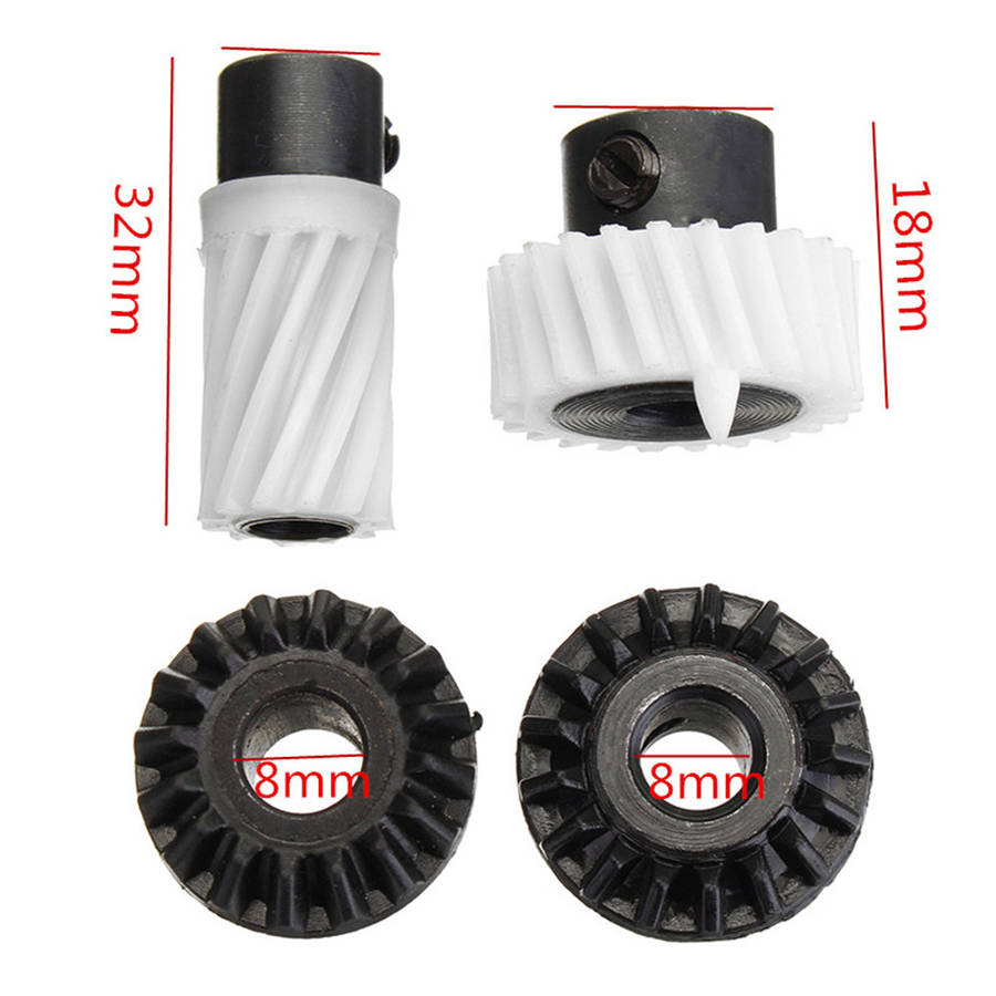 Sewing machine hook drive gears