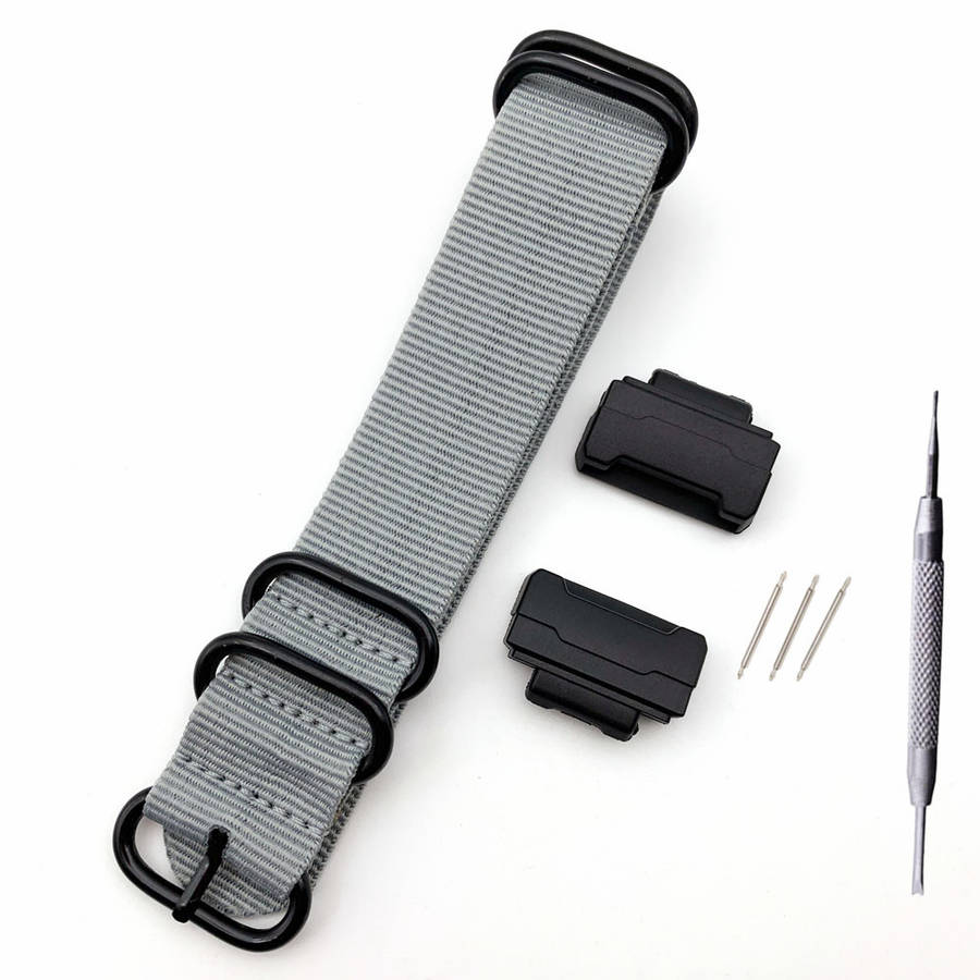 Bakeey 16mm Interface Terminals Nylon Straps Replacement Watch Band For Casio G-shock DW-5600 6900 GA-110 GW-M5610 DW-9052/GLS-8900 Series