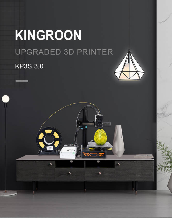 KINGROON KP3S 3.0 3D Printer High Precision Printing Upgraded DIY 3d printer Kit Touch Screen Pringting Size 180*180*180mm