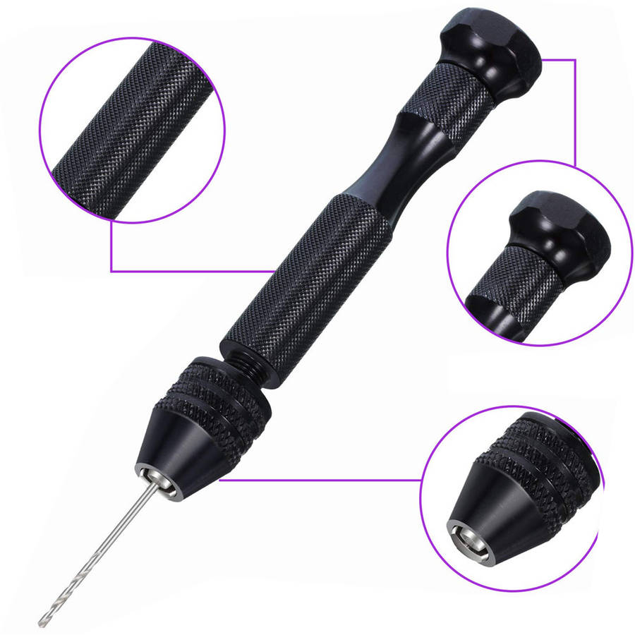 Drillpro 36 Pieces Hand Drill Set Include Pin Vise Hand Drill Mini Drills and HSS Drills