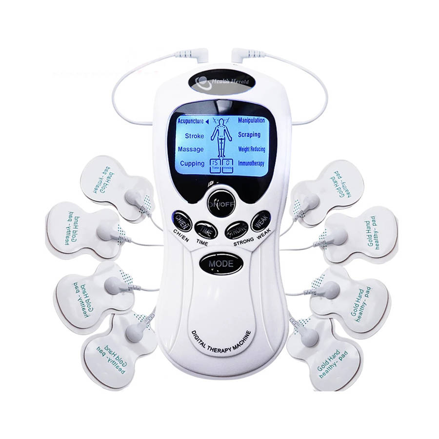 8 Electrode Pads Electric herald Tens Muscle Stimulator Ems Acupuncture Body Ma