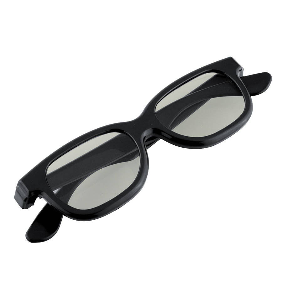 3pcs Black Round Polarized 3D Glasses for DVD LCD Video Game Theatre TV Theatre