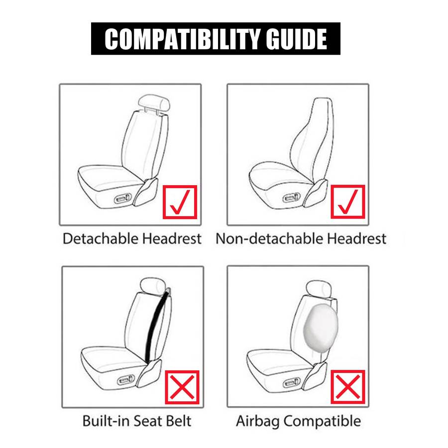 Universal Car Seat Front Seat Cover Chair Full Protector Breathable Comfortable