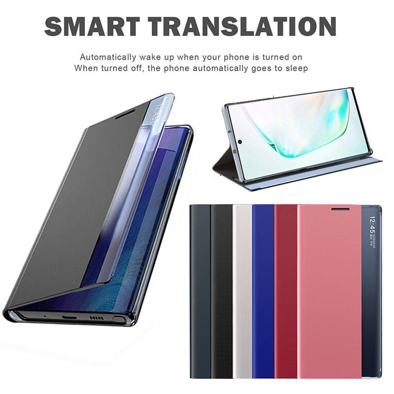 Bakeey for Xiaomi Redmi Note 9S / Redmi Note 9 Pro / Redmi Note 9 Pro Max Case Magnetic Flip Smart Sleep Side View Window PU Leather Full Cover Shockproof Protective Case