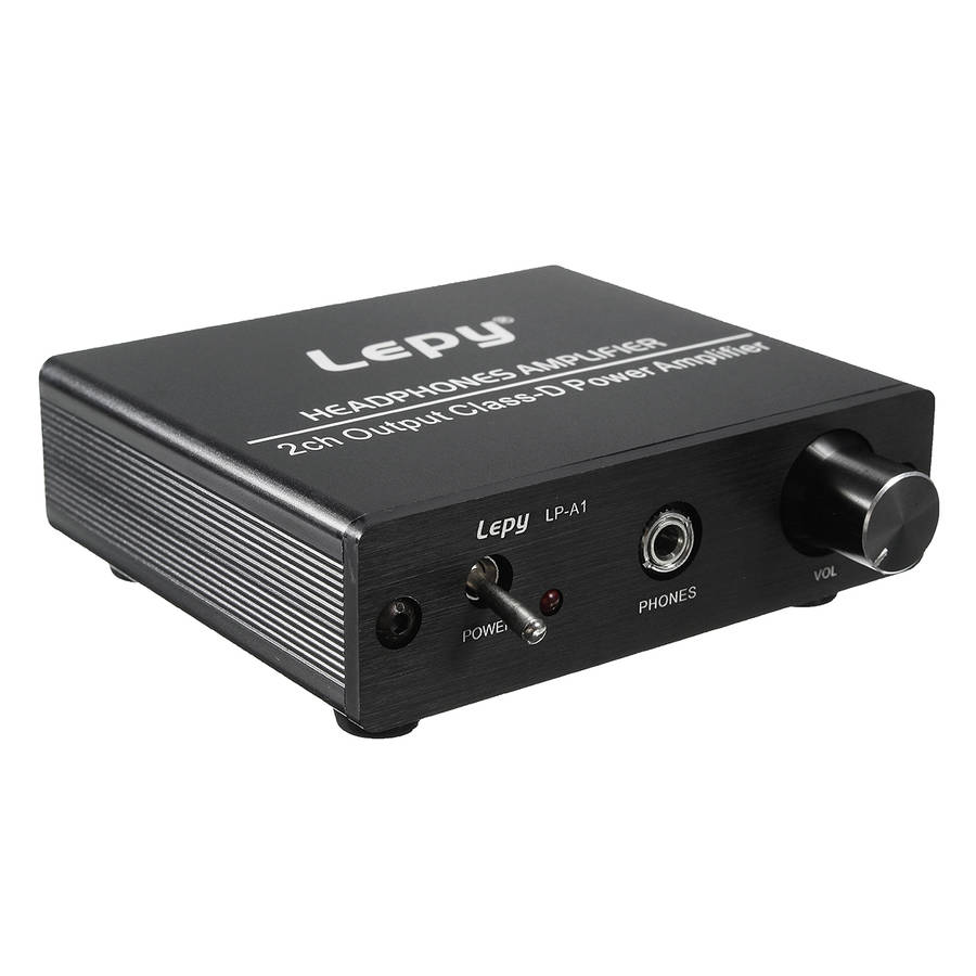 Lepy Lp-A1 Hi-Fi Stereo Audio Headphone Amplifier 2 Channel Output Class D Power Amp