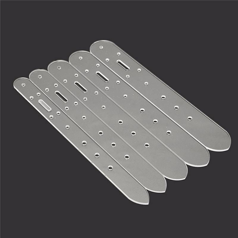 5 Pcs Practical Head Buckle Belt Leather Craft Tool Acrylic Boletus End Models Stencil Set
