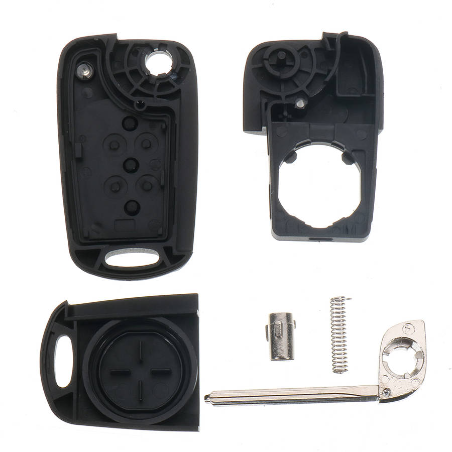 Remote Folding Key Shell Case Uncut Blade 3 Buttons for Hyundai I20 I30