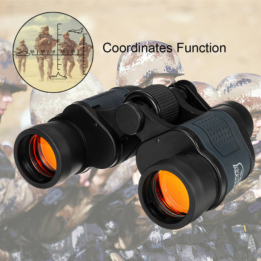 60x60 5-3000M Day/Night HD Hunting Binoculars With Compass Coordinates Outdoor Camping Waterproof Telescope