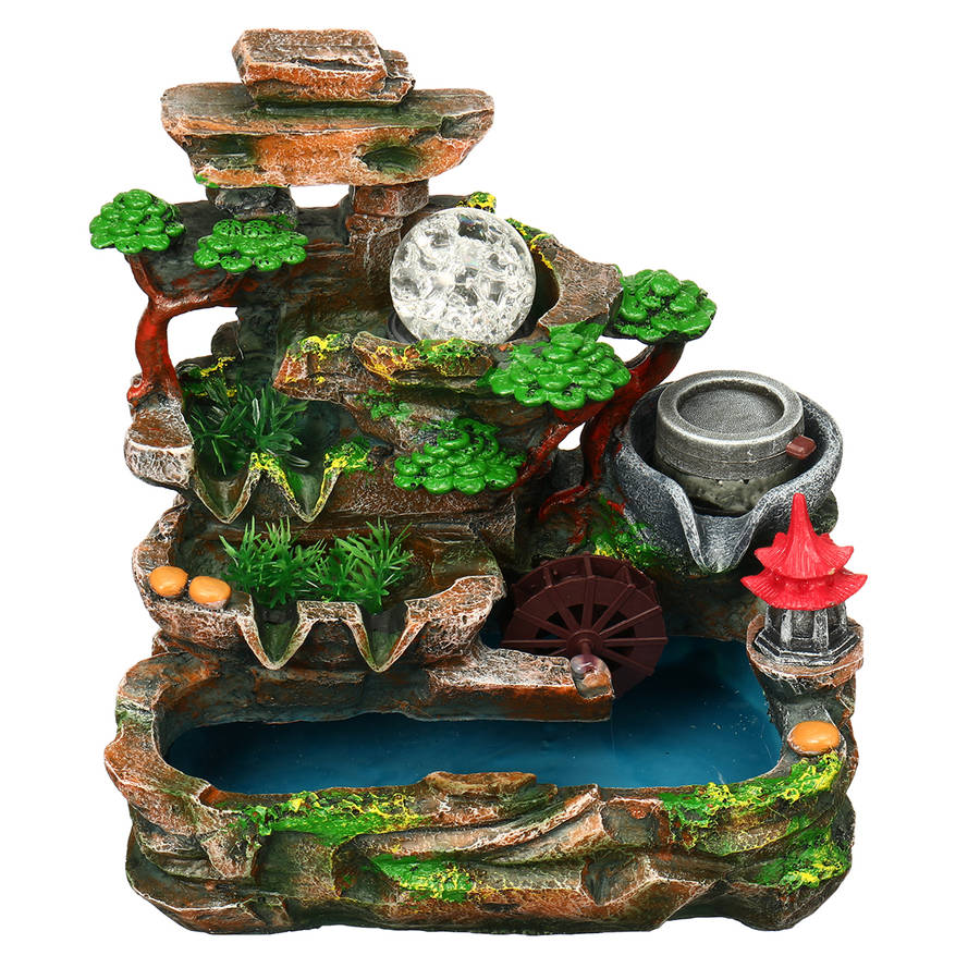 Calming Fountain Water Feature Ornament Home Decor Relaxing Soothing Indoor...