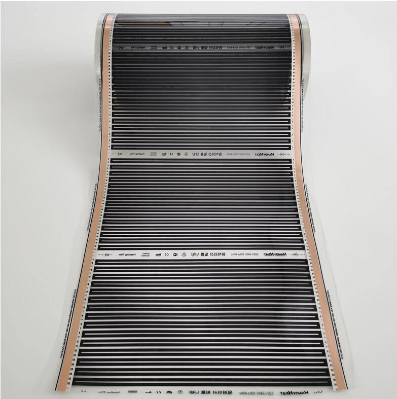 220V 50cm Width Healthy Floor Heating Infrared Underfloor Heating Carbon Film Heater Electric Floor Warming Mat