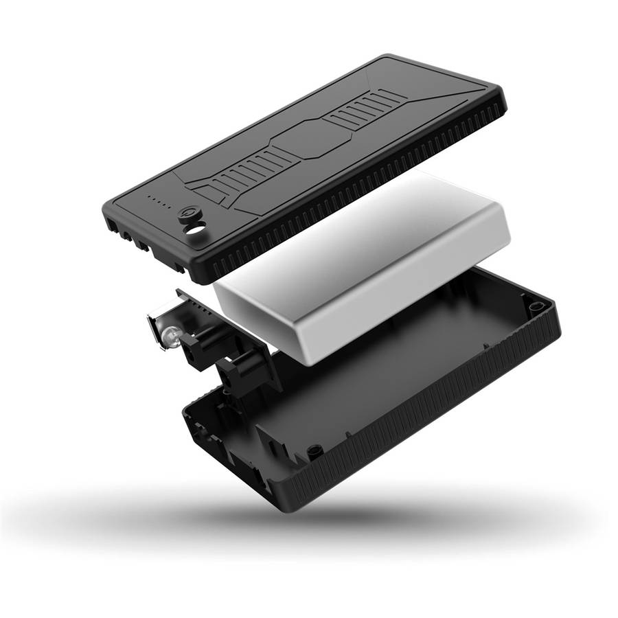 3-in-1 15000mAh 12V 5V Portable Charger Power Bank Built in LED Flashl