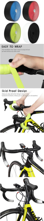 WEST BIKING 2PCS Multifunctional Bicycle Handlebar Tape EVA Belt With 2 Bar Plugs Anti-slip Soft MTB Road Bike Handlebar Tape